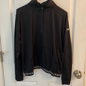 Underarmour Lightweight full zip Jacket, black size Medium